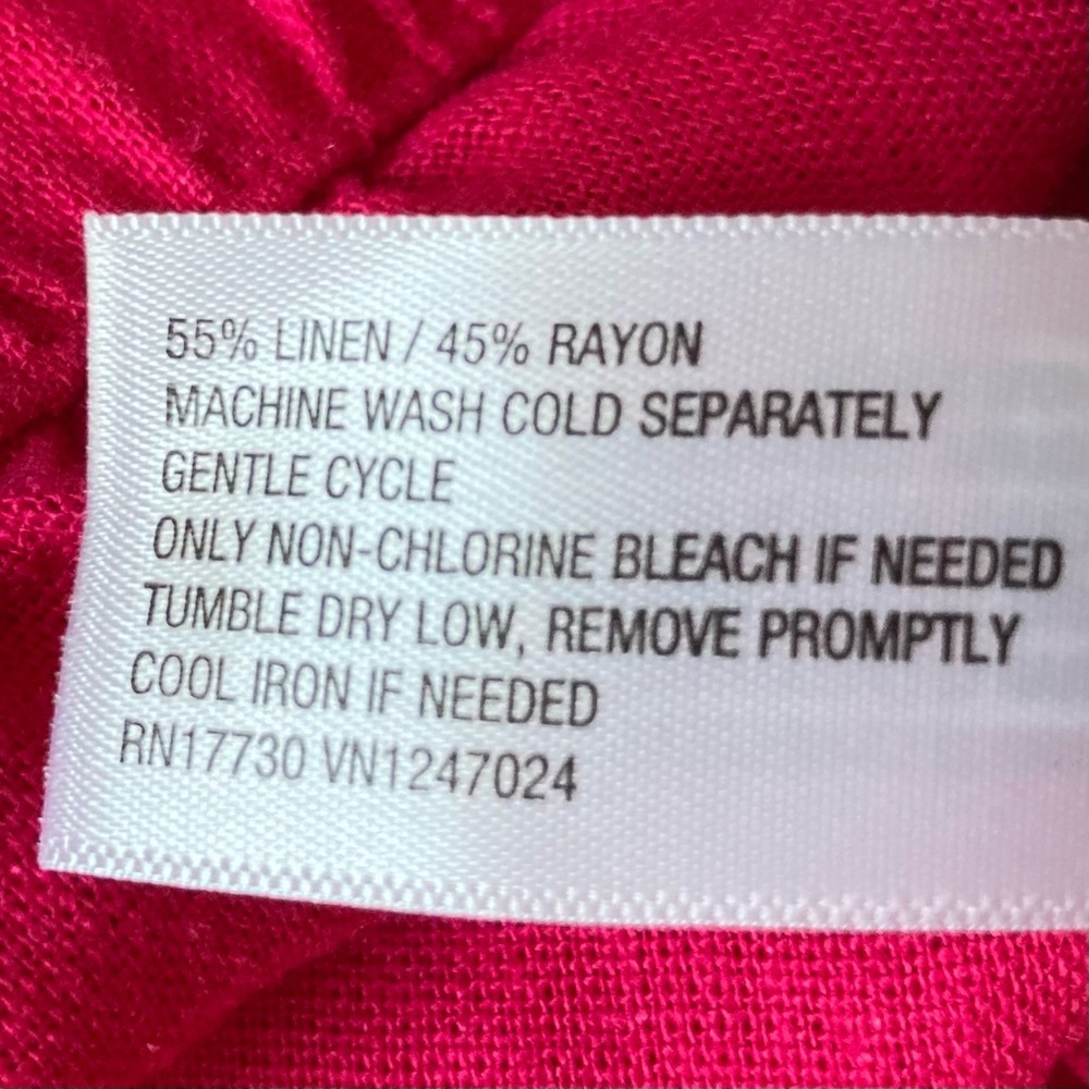 NWT Universal Thread Bright Pink Button Down Skirt w/Paper Bag Drawstring Waist - Picture 6 of 9